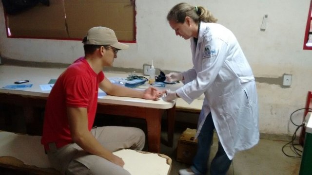 Equipe de saúde da Fundação Pró-Tocantins faz atendimento no Batalhão do Corpo de Bombeiros