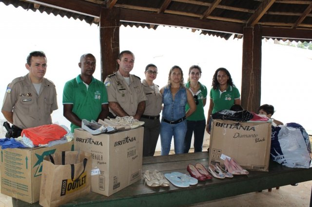 Fundação Pró-Tocantins e PM entregam donativos do projeto Hora de Doar no Taquari