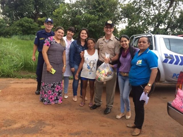 Em Lagoa da Confusão, 4ª CIPM e Fundação Pró-Tocantins entregam donativos da Campanha “Hora de Doar”