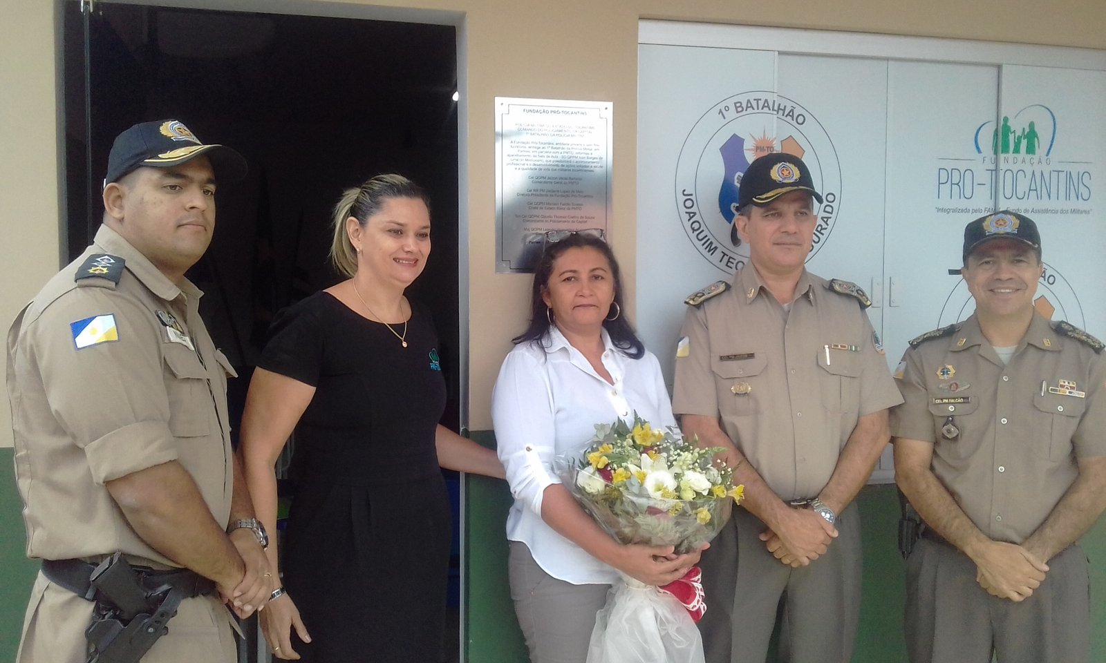 Fundação Pró-Tocantins inaugura sala de aula no 1º BPM