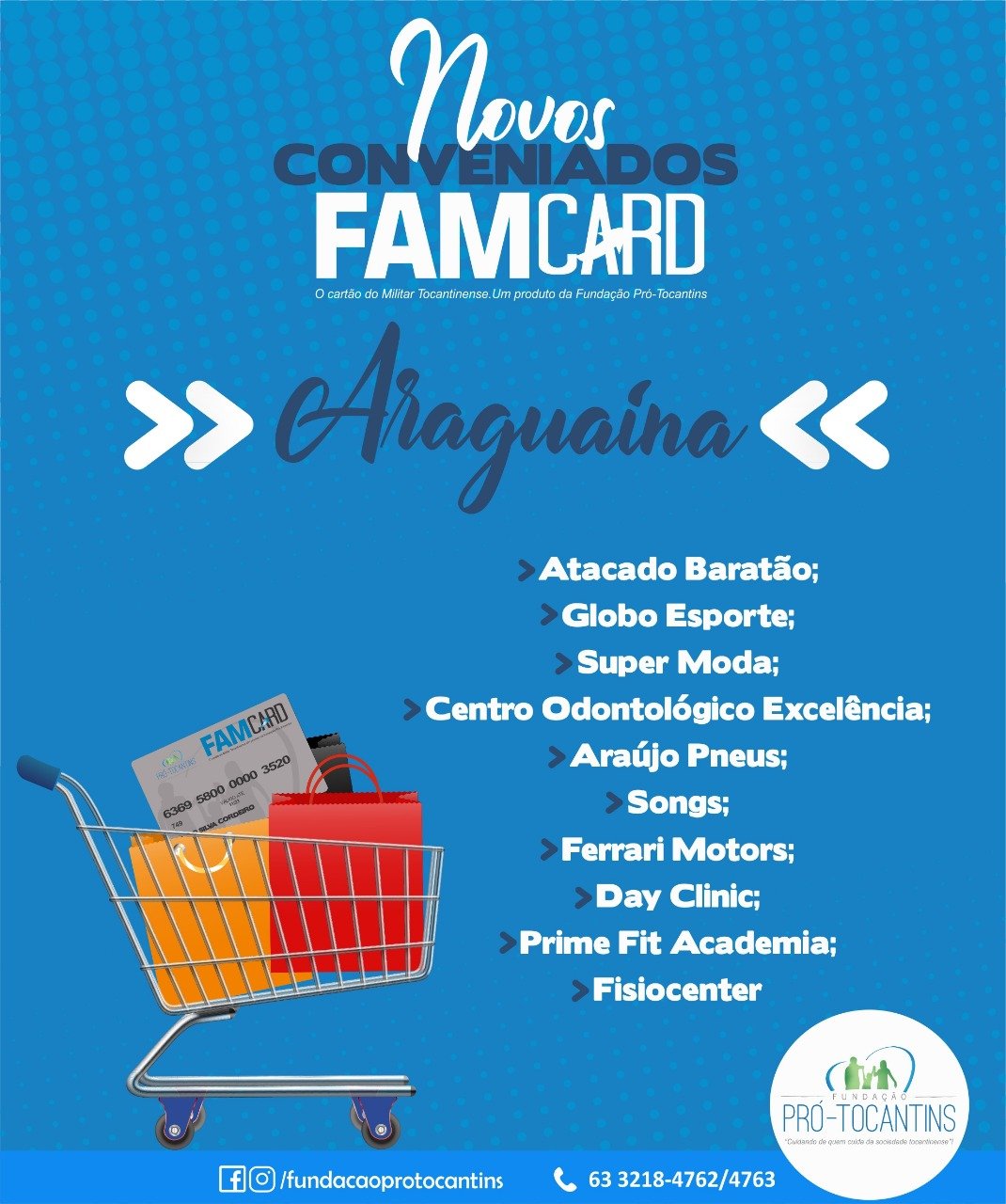 FAMCARD: Novos Credenciados em Araguaína