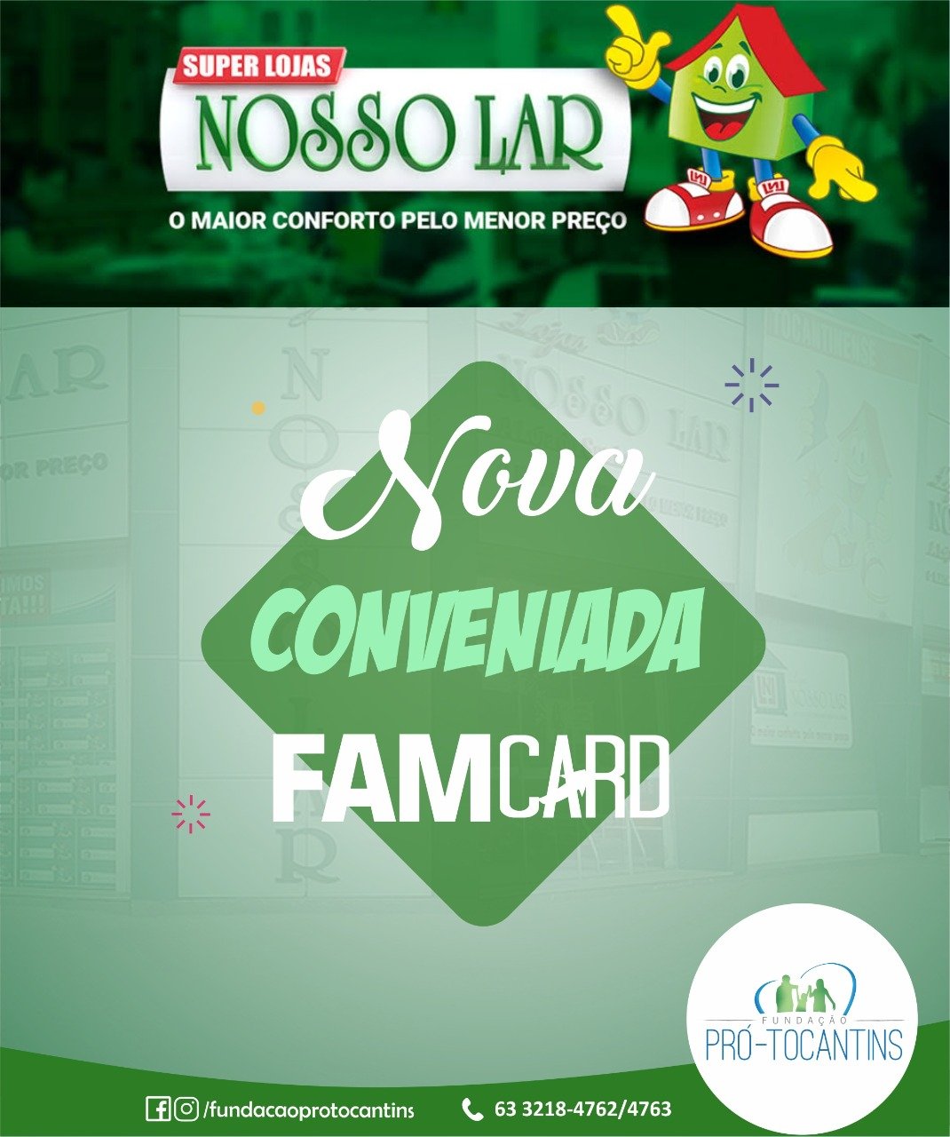 Novo Conveniado FAMCARD: Lojas Nosso Lar