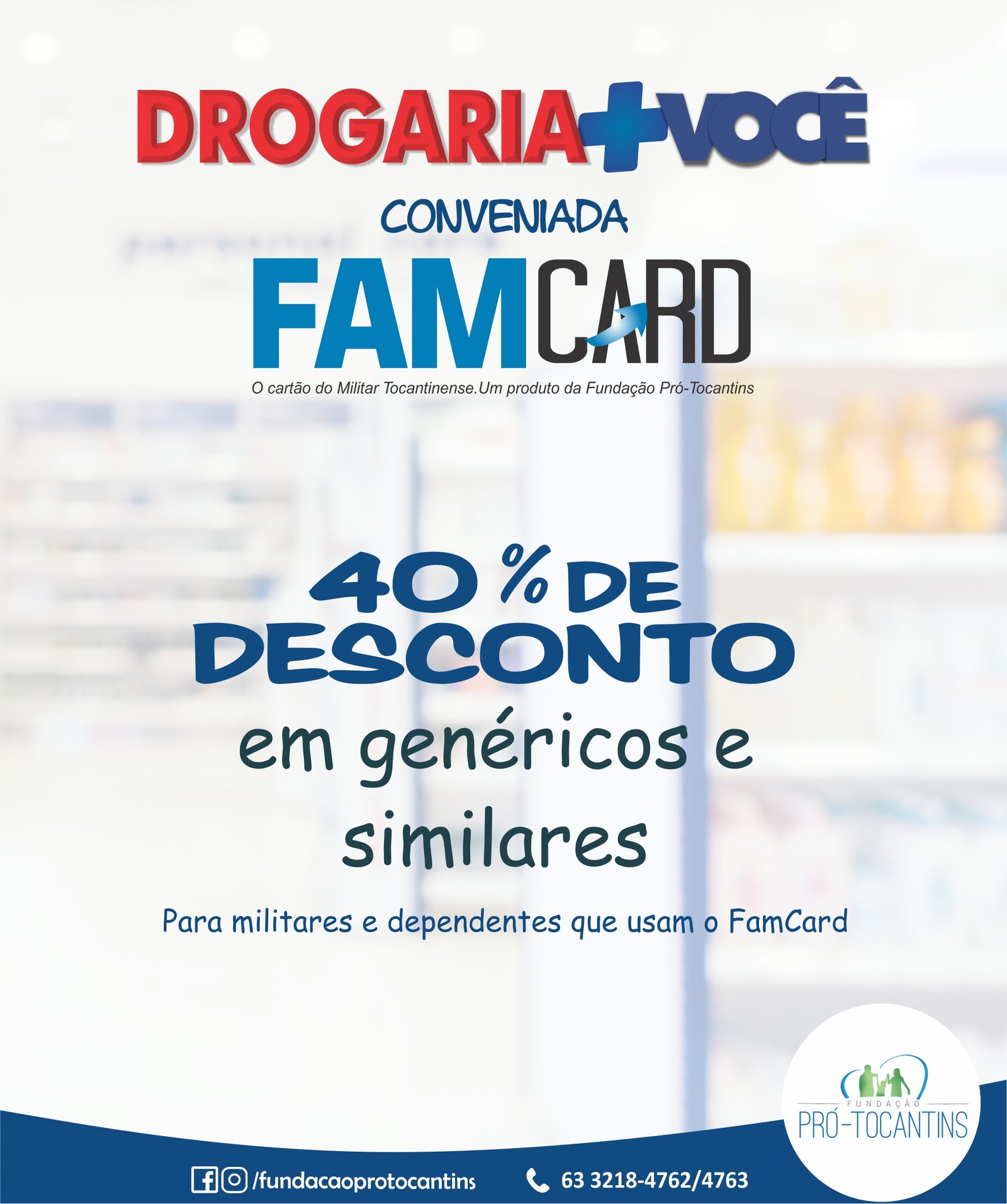 Famcard: Farmácias oferecem descontos a militares