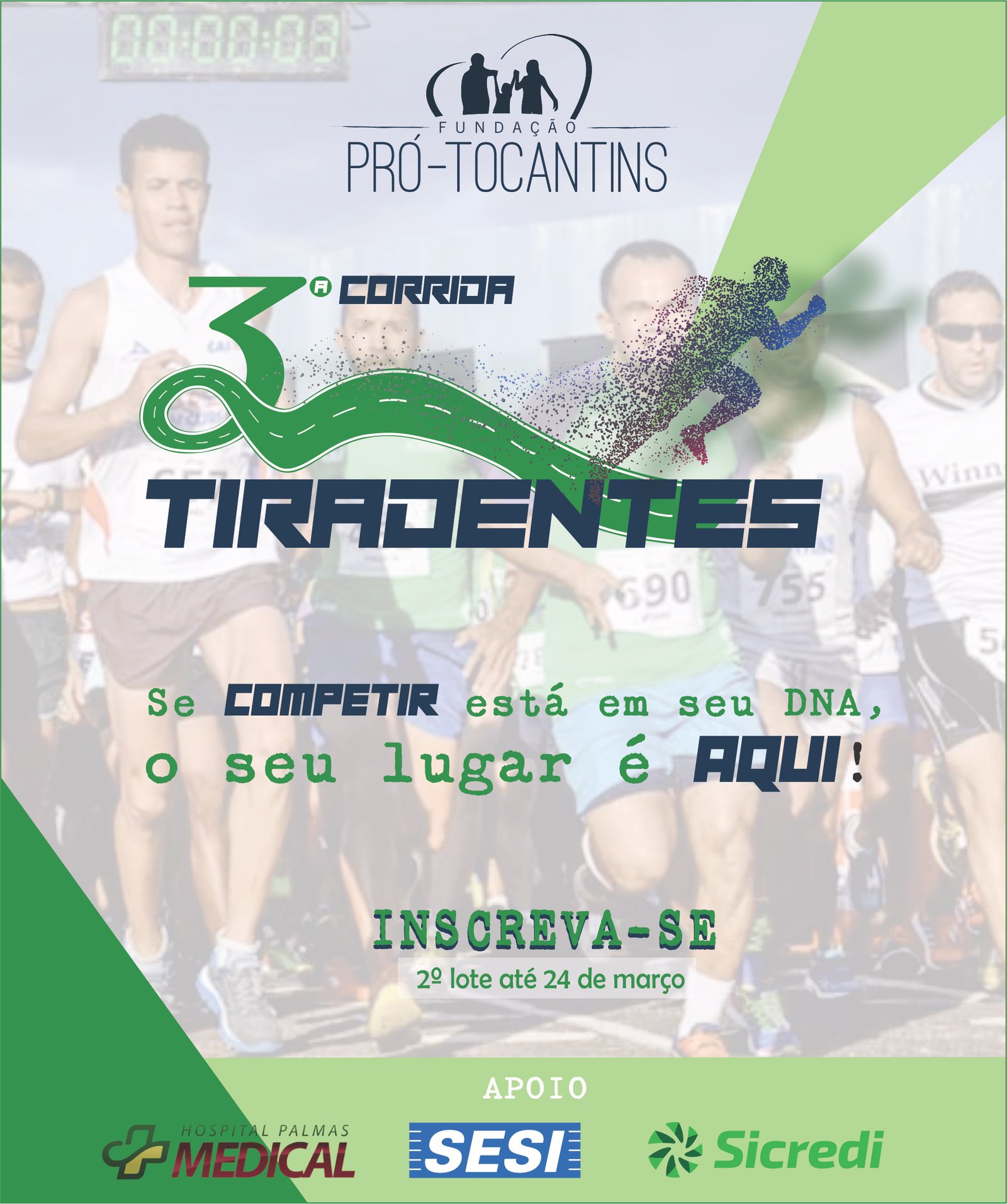 Inscrições da 3ª Corrida Tiradentes vai para o seu 2º lote