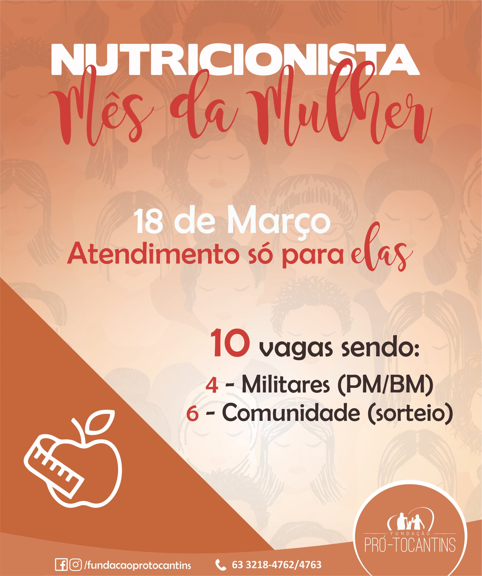 Fundação Pró-Tocantins disponibiliza atendimento nutricional para mulheres