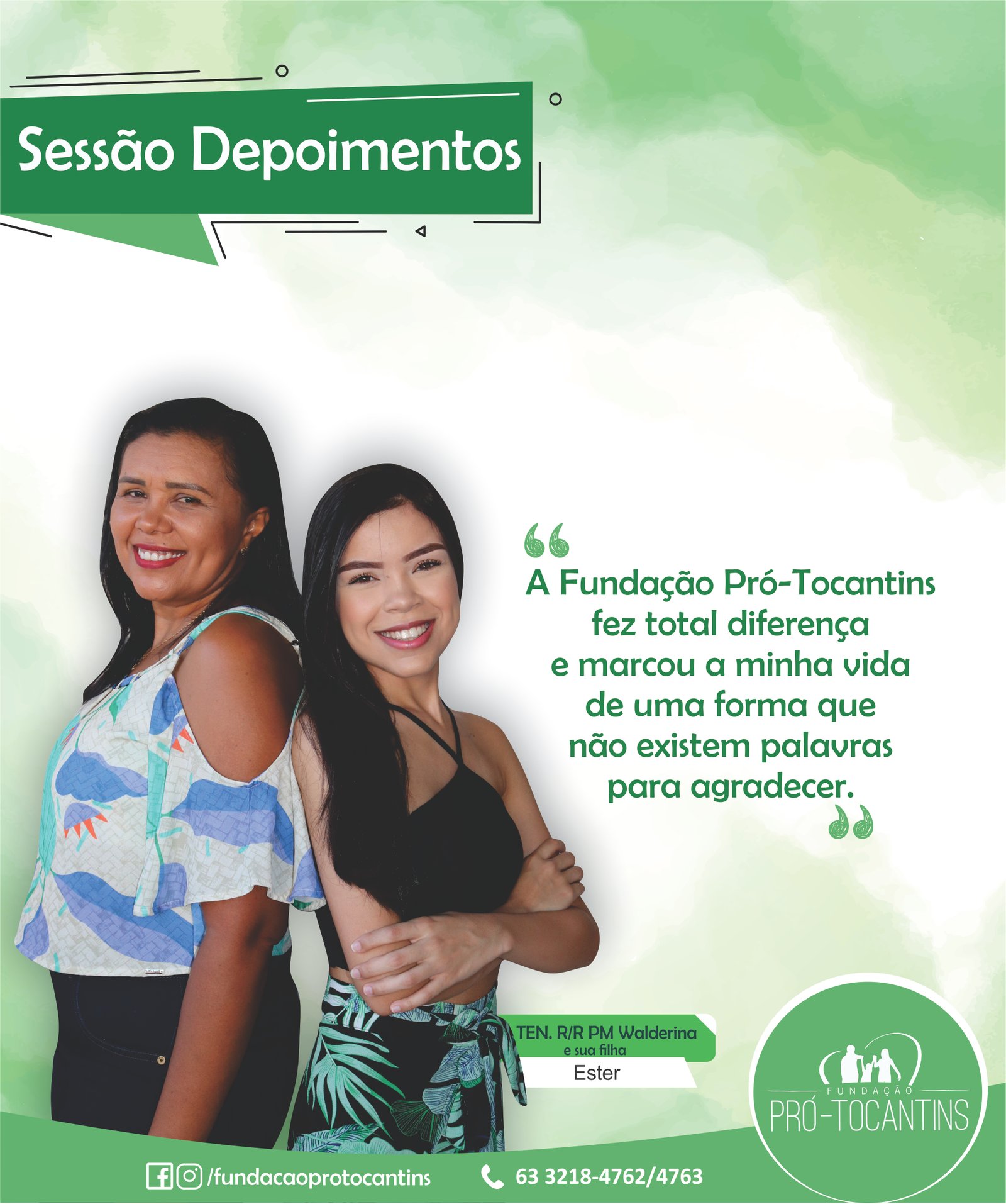 Depoimento: TEN. R/R PM Walderina Campos