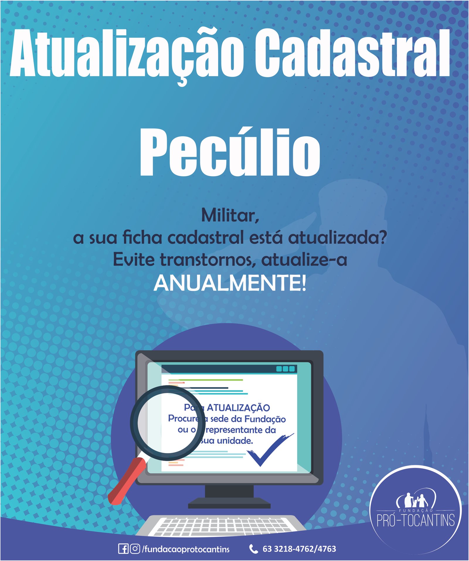 Pecúlio – Atualização Cadastral