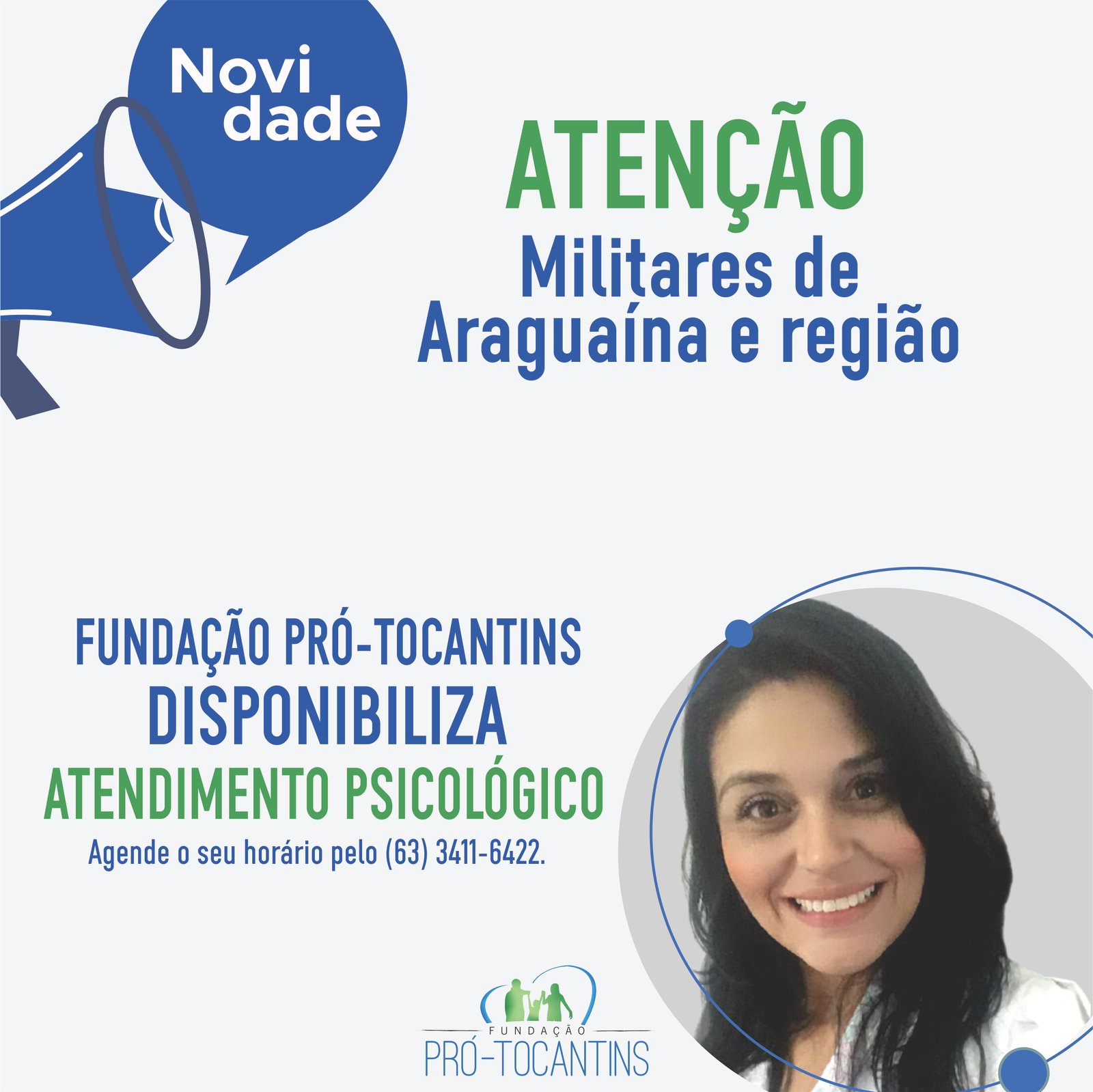 Fundação Pró-Tocantins disponibiliza atendimento psicológico em Araguaína