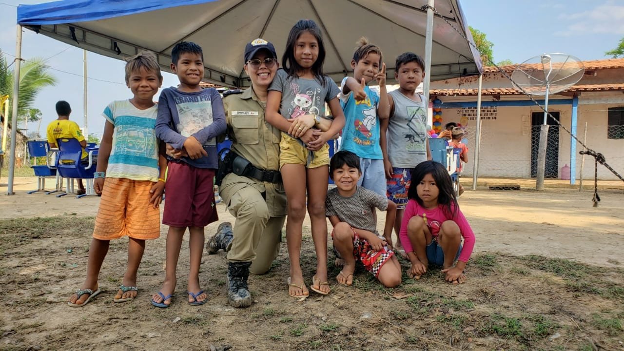 Fundação comemora a semana das crianças na Aldeia Boa Esperança