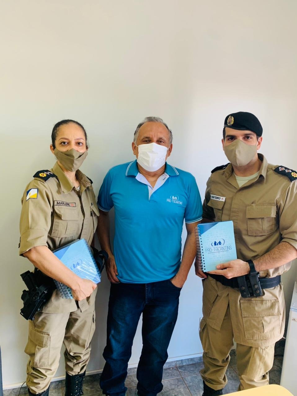 Comandante do 1° BPM visita Fundação