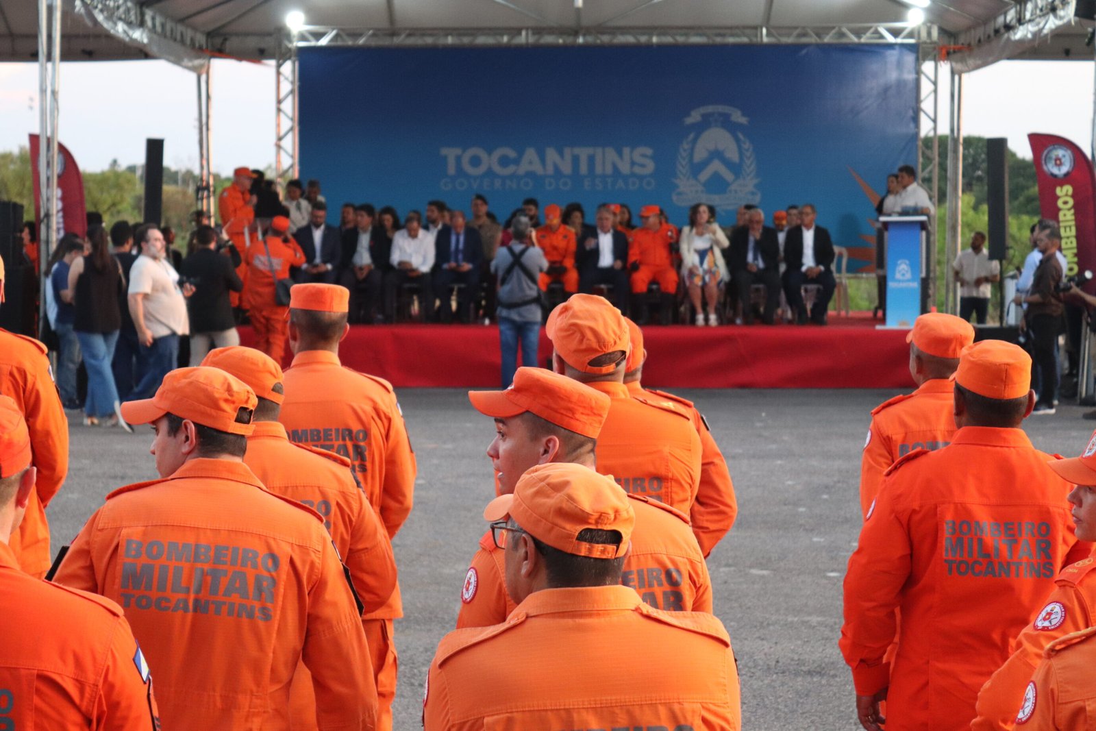 Presidente da FPTO participa da Passagem de Comando dos Bombeiros e reforça parceria com a Corporação